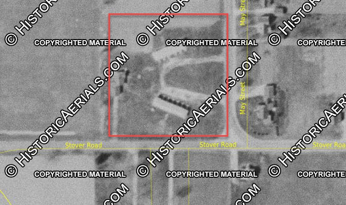 Ship Shape Motel - 1956 Aerial (newer photo)